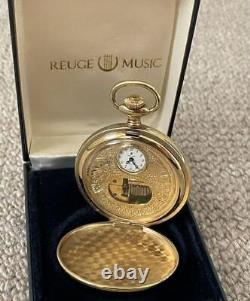 REUGE Pocket watch with music box 3042 GOLD PLATED G 10 MICROBS