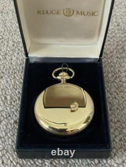 REUGE Pocket watch with music box 3042 GOLD PLATED G 10 MICROBS