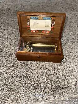 REUGE SAINTE CROIX 4 Song 50 Note MUSIC BOX Works Beautifully 391-002 Lullaby