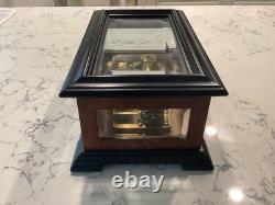 REUGE SAINTE-CROIX SWISS MUSIC BOX CH 3/72 Custom Wood & Glass Box Vintage