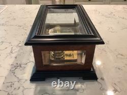 REUGE SAINTE-CROIX SWISS MUSIC BOX CH 3/72 Custom Wood & Glass Box Vintage