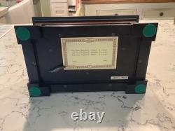 REUGE SAINTE-CROIX SWISS MUSIC BOX CH 3/72 Custom Wood & Glass Box Vintage