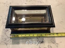 REUGE SAINTE-CROIX SWISS MUSIC BOX CH 3/72 Custom Wood & Glass Box Vintage