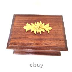 REUGE SAINTE-CROIX SWISS MUSIC BOX CH 3/72 Hand Made Wood Box-Needs Refurbished