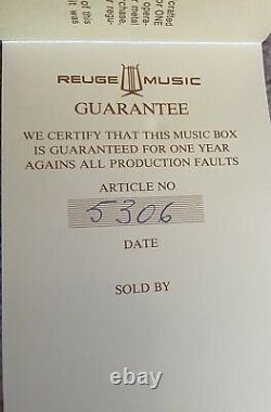 REUGE SAINTE-CROIX Switzerland CH 3/50 35004 Swiss Music Box VG