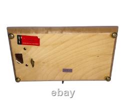 REUGE SAN FRANCISCO MUSIC BOX CO WOOD LAQUER MEMORY With LOCKING KEY