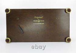 REUGE ST. CROIX MUSIC BOX 3/72 37237 Magic Flute 3 Tunes Inlaid Wooden Box