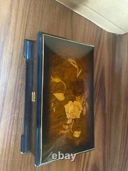 REUGE ST. CROIX MUSIC BOX 504 Beethoven 5th 6th 9th Symphony Inlaid Wood Box