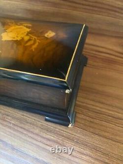 REUGE ST. CROIX MUSIC BOX 504 Beethoven 5th 6th 9th Symphony Inlaid Wood Box