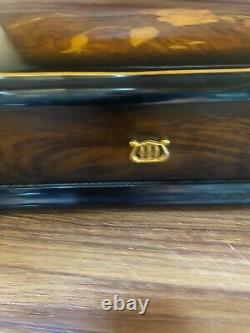 REUGE ST. CROIX MUSIC BOX 504 Beethoven 5th 6th 9th Symphony Inlaid Wood Box