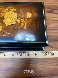 REUGE ST. CROIX MUSIC BOX 504 Beethoven 5th 6th 9th Symphony Inlaid Wood Box