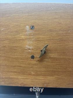 REUGE SWISS Music Jewelry Box, Lovely Marquetry Plays Music Ballerina Missing