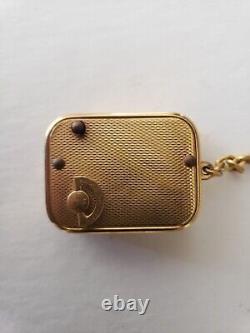 REUGE SWITZERLAND MUSIC BOX KEYCHAIN Die Schlittschuhläufer Walzer SKATERS WALTZ