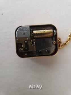 REUGE SWITZERLAND MUSIC BOX KEYCHAIN Die Schlittschuhläufer Walzer SKATERS WALTZ