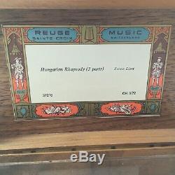 REUGE Sainte-Croix 3/72 Music Box Hungarian Rhapsody (3 parts) Franz Liszt 37210