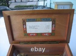 REUGE Sainte-Croix Music Box Switzerland 3/72 3 Songs 72 Notes