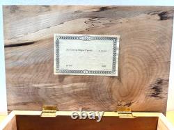 REUGE Swiss Music Box 3/72 Myrtlewood 8x11 Thieving Magpiein 3 parts (Rossini)