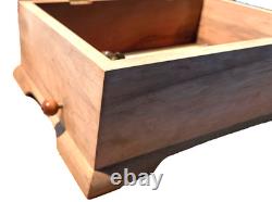 REUGE Swiss Music Box 3/72 Myrtlewood 8x11 Thieving Magpiein 3 parts (Rossini)