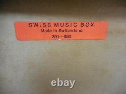 REUGE Swiss Music Box 4 Tunes AS IS PARTS/REPAIR