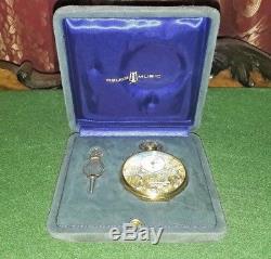 REUGE Swiss Musical Automaton Pocket Watch Music Box Excellent (Watch Video)