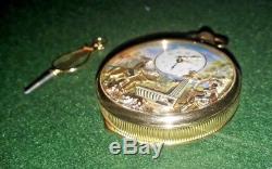 REUGE Swiss Musical Automaton Pocket Watch Music Box Excellent (Watch Video)