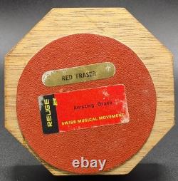 REUGE Swiss Musical Movement Bagpipe Player Revolving Music Box Amazing Grace