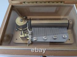 REUGE Swiss Musical Movement CH 3/50 Musik HUG Box Rose floral 3 song Mozart