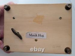 REUGE Swiss Musical Movement CH 3/50 Musik HUG Box Rose floral 3 song Mozart