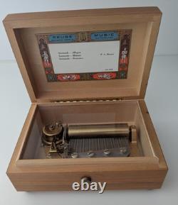 REUGE Swiss Musical Movement CH 3/50 Musik HUG Box Rose floral 3 song Mozart