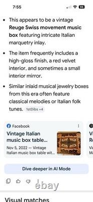 REUGE Vintage Swiss Music Box -including Original Key. Excellent Condition REUGE Vintage Swiss Music Box -including Original Key. Excellent Condition