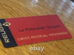 REUGE Vintage Swiss Music Box -including Original Key. Excellent Condition