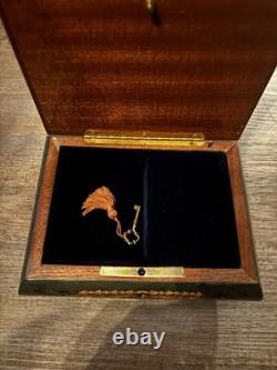 REUGE Vintage Swiss Music Box -including Original Key. Excellent Condition