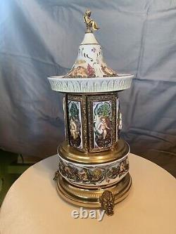 REUGE Vintage Swiss Musical Lipstick/Cigarette CarouselVienna City of My Dreams