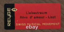 REUGE Wall Music Box Liebestraum Rêve d' amour. Liszt WORKING SWISS MOVEMENT
