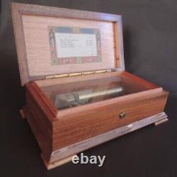 REUGE music box 50 valve Antique Swiss 4 songs Operation confirmed Used F/S