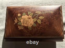 Rare Collectible HANDMADE Swiss Reuge Music Box Tune Memory 5988 Made in Italy