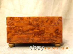 Rare & Exquisite Reuge 3 Tune 36 Note Thuya Wood Music Box (see Video)