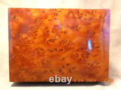 Rare & Exquisite Reuge 3 Tune 36 Note Thuya Wood Music Box (see Video)