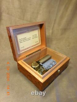 Rare & Exquisite Reuge 3 Tune 36 Note Thuya Wood Music Box (see Video)