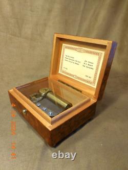 Rare & Exquisite Reuge 3 Tune 36 Note Thuya Wood Music Box (see Video)