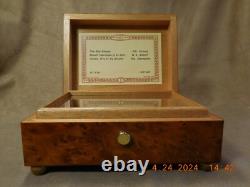 Rare & Exquisite Reuge 3 Tune 36 Note Thuya Wood Music Box (see Video)