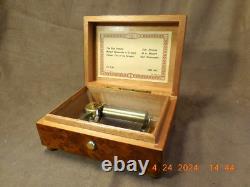 Rare & Exquisite Reuge 3 Tune 36 Note Thuya Wood Music Box (see Video)