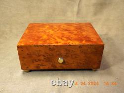 Rare & Exquisite Reuge 3 Tune 36 Note Thuya Wood Music Box (see Video)