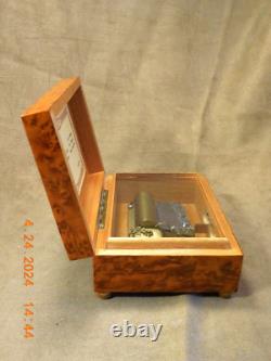 Rare & Exquisite Reuge 3 Tune 36 Note Thuya Wood Music Box (see Video)