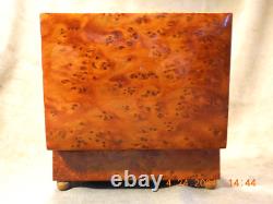 Rare & Exquisite Reuge 3 Tune 36 Note Thuya Wood Music Box (see Video)