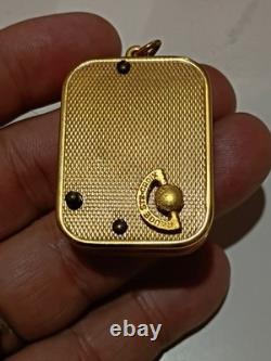 Rare IBM Reuge St Croix Swiss Miniature Wind-Up Music Box Key Chain Pendant Wow