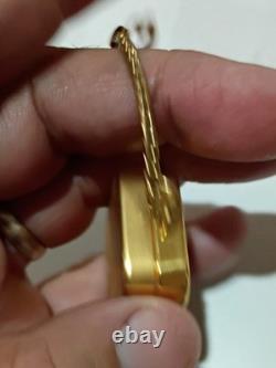 Rare IBM Reuge St Croix Swiss Miniature Wind-Up Music Box Key Chain Pendant Wow