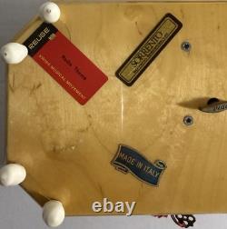 Rare Italian Sorrento Wood Swiss Reuge Music Box w Key- Plays Nadia Theme