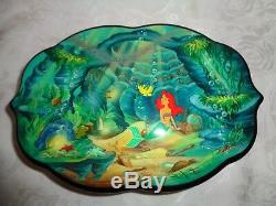 Rare Limited Edition Disney Reuge Music Box The Little Mermaid 3 songs 72 note