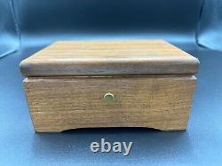 Rare Old Reuge Music Box Sainte Croix Switzerland Cylinder Cartel Hardwood Box